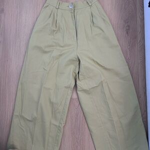 Boheme Pale Olive Wide-Leg Pants